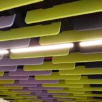 DecraBaffle polyester baffles in educational facility